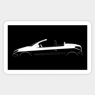 Peugeot 206 CC Silhouette Sticker